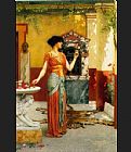 John William Godward Paintings - The Bouquet by John William Godward